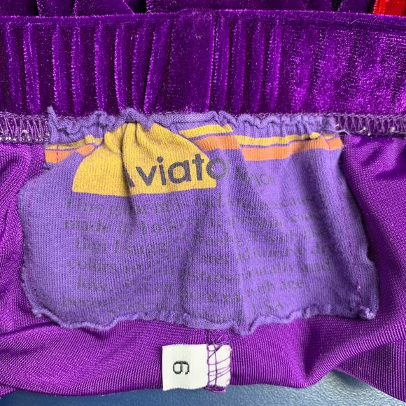 Aviator Nation Kid's Classic Velvet Sweatpants in Purple - Picture 10 of 12